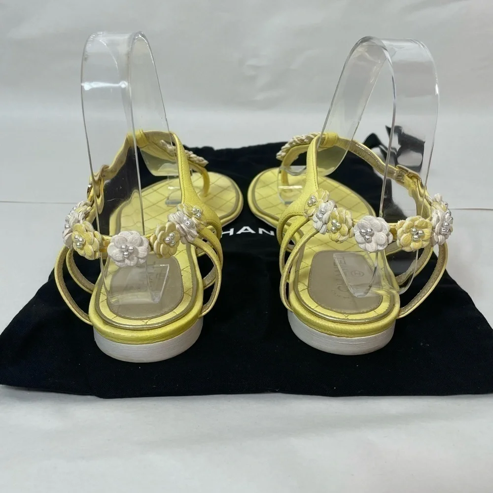 Chanel Interlocking CC Logo Sandals